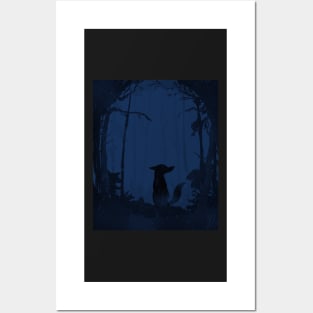 Fox - Blue Woods Posters and Art